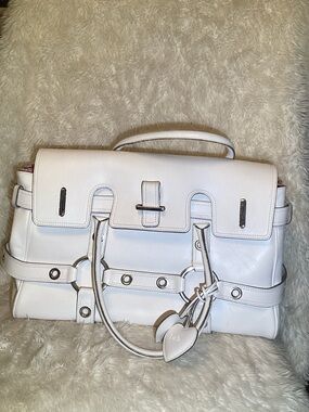Luell white leather bag